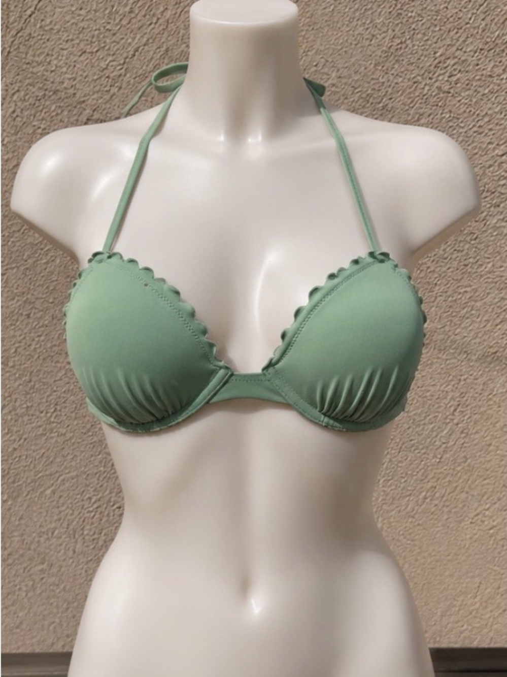 Shade & Shore Sage Green Push-Up Bikini Top